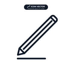 pencil icon symbol template for graphic and web design collection logo vector illustration