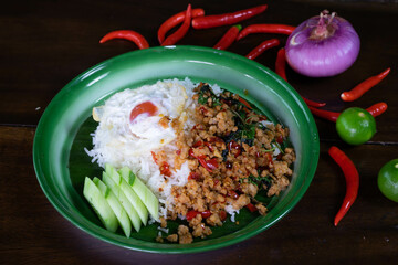 rice with vegetables and meat