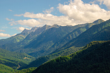 landscape with mountains