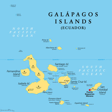 Galapagos Islands Map South America