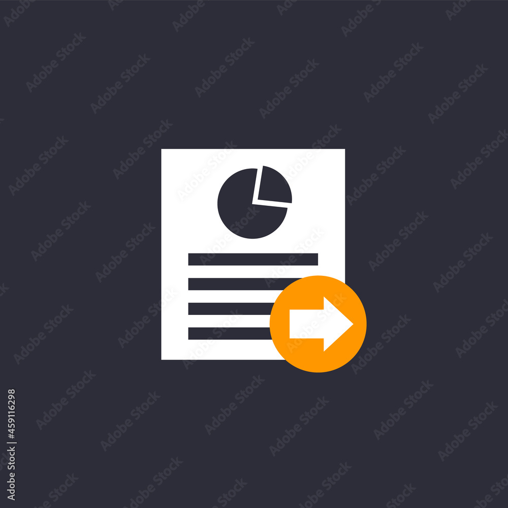 Poster send report icon for web