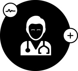 Doctor icon design template vector isolated illustration