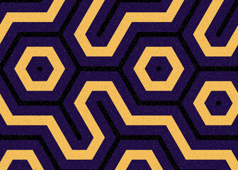 Colour Hexagon Tile Connection art background design illustration