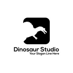 dinosaur studio logo, Dino logo icon designs, Vector dinosaur logo concept