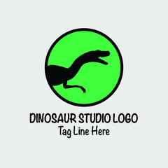 dinosaur studio logo, Dino logo icon designs, Vector dinosaur logo concept