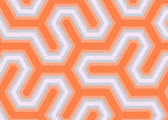 Colour Hexagon Tile Connection art background design illustration