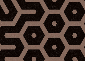 Colour Hexagon Tile Connection art background design illustration