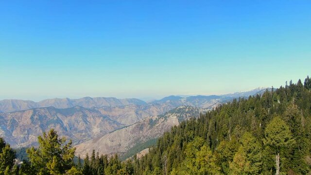 Flying through the mountains near Changla Gali