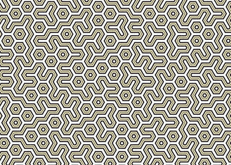 Colour Hexagon Tile Connection art background design illustration