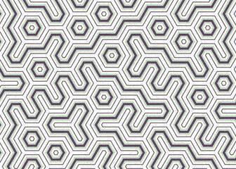 Colour Hexagon Tile Connection art background design illustration