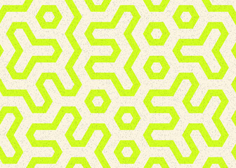 Colour Hexagon Tile Connection art background design illustration