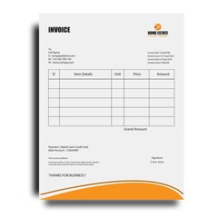 Corporate business  Invoice design template