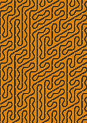 Colour Hexagon Tile Connection art background design illustration