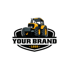 tractor, farm  equipment isolated logo vector © winana