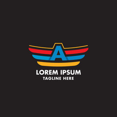 Fototapeta premium Letter logo. Alphabet logotype vector design.