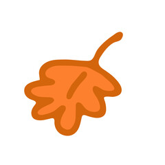 Obraz premium Hand drawn leaf.