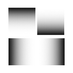 Abstract halftone square pattern vector