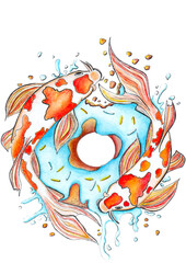 Fish with donut