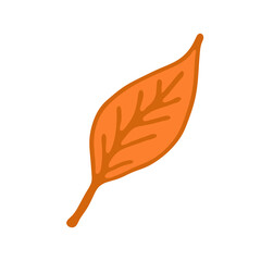 Hand drawn leaf.