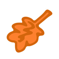 Hand drawn leaf.