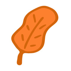 Hand drawn leaf.