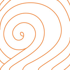 Obraz premium Abstract hand drawn swirl pattern with editable stroke, zentangle stylisation. Elegant vortex artwork.