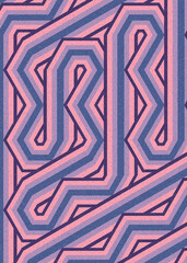 Colour Hexagon Tile Connection art background design illustration