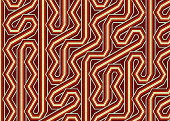 Colour Hexagon Tile Connection art background design illustration