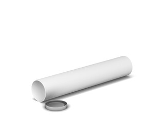 Blank tube packaging mockup