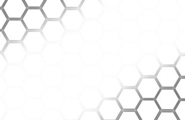 White octagonal abstract background with copy space