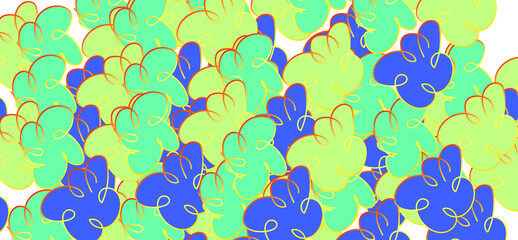 Obraz premium seamless pattern with leaves