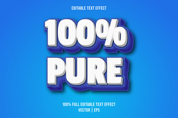 100% Pure editable text effect comic style