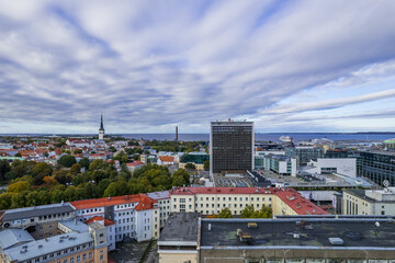 Obraz premium Tallinn, Estonia Business District