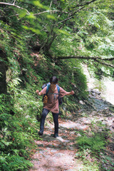 夏の渓流登り　西沢渓谷