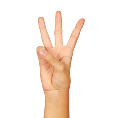 american sign language number 6