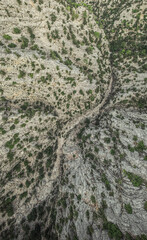 mountain gorge in Turkey in the Kemer region