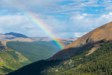 rainbow over the mountains © logan