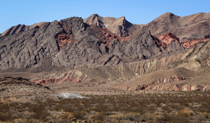 The Rugged Desert Landscape of Lake Mead National Recreation Area in Nevada. 