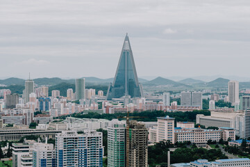 North Korean Pyongyang Skyline