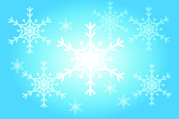 christmas background with snowflakes