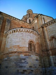 Fototapeta na wymiar Romanesque cathedral at Toro city in Zamora Spain