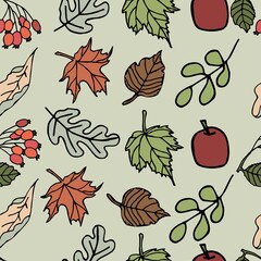 Autumn seamless pattern