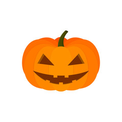 Halloween pumpkin icon. Vector illustration. 