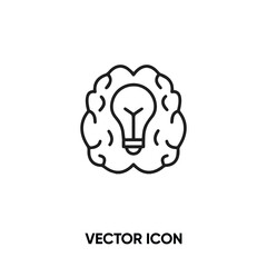 Brainstorm vector icon. Modern, simple flat vector illustration for website or mobile app.Creative idea symbol, logo illustration. Pixel perfect vector graphics	