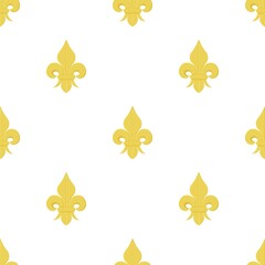 Fleur de lis pattern seamless background texture repeat wallpaper geometric vector