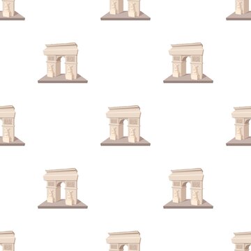 Triumphal arch pattern seamless background texture repeat wallpaper geometric vector