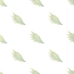 Fototapeta na wymiar Feather wing pattern seamless background texture repeat wallpaper geometric vector