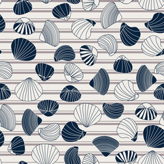 pattern with seashell