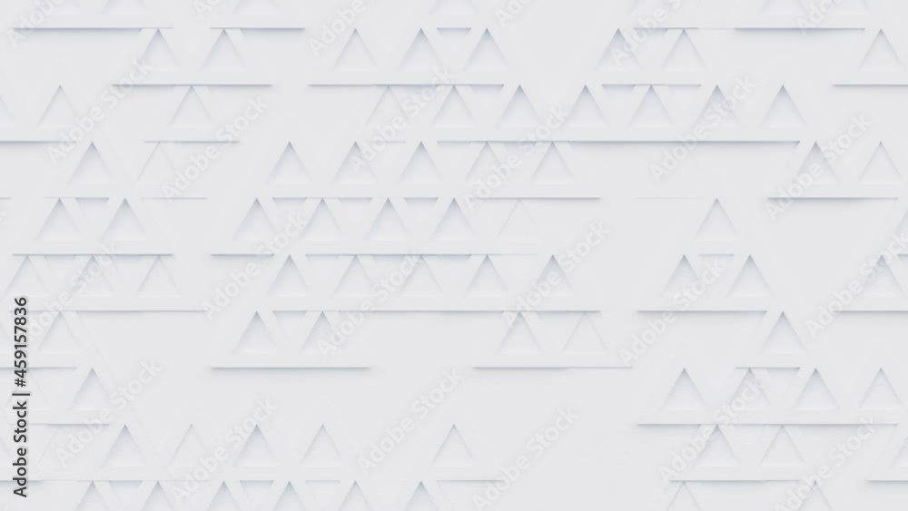 Poster triangular moving geometric pattern, triangle polygon shapes seamless looping 3d animation, arrow co