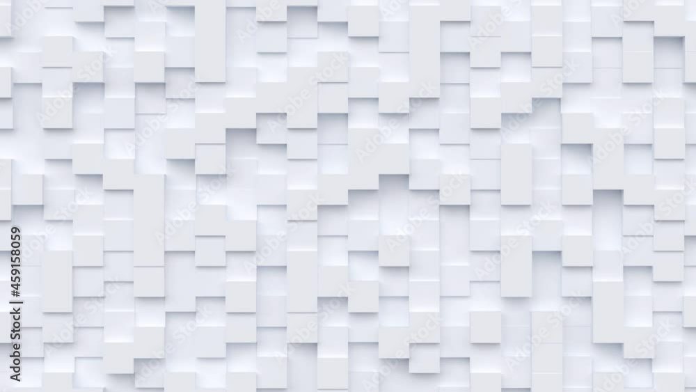 Poster geometric modern animated seamless looping abstract background. 3d render design element, creative m